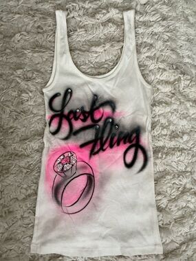 Y2K Graphic Bling Tank Top